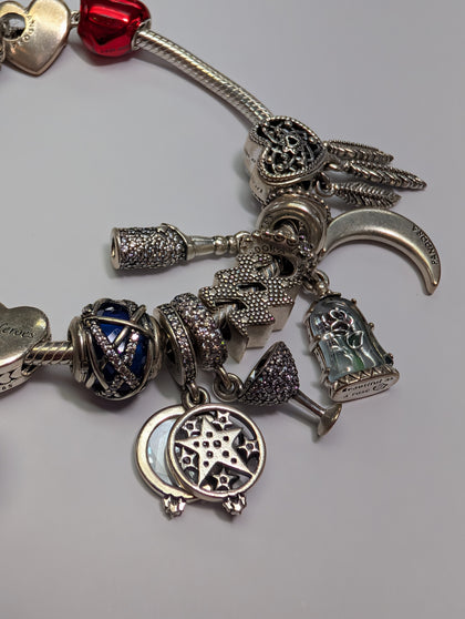 Pandora Bracelet With 18 Charms