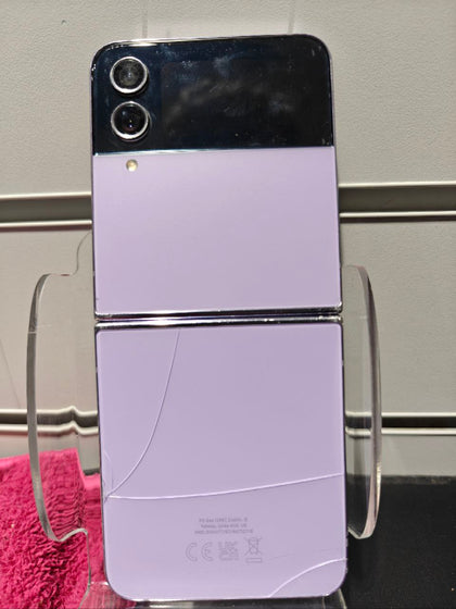 *Cracked Back* Samsung Galaxy Z Flip4 128GB Bora Purple, Unlocked