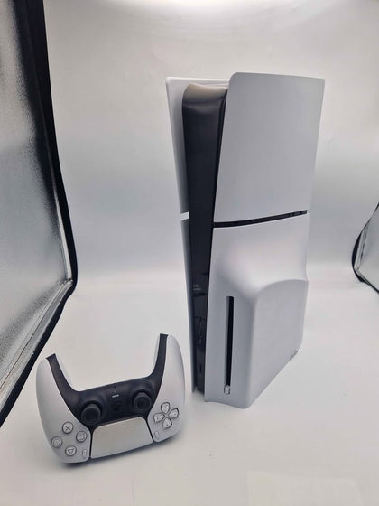 Sony PlayStation 5 Slim Disc Edition (PS5 Slim) 4K Gaming Console – 1TB SSD – White – Unboxed – Includes Controller