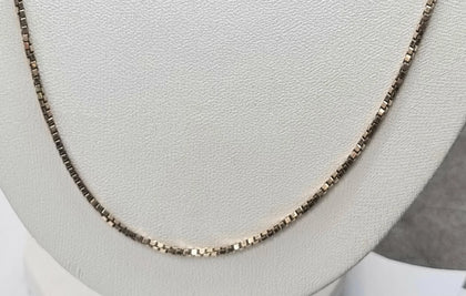 9ct Gold Box Chain 22