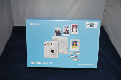 Fujifilm Instax Mini 12 Instant Bundle - Clay White