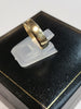 9ct Yellow Gold Band Ring - Size L/M - 2.42g - Hallmarked