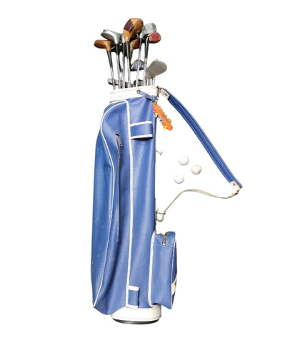 Golf Club Set with caddy, tees and balls. COLLECTION ONLY