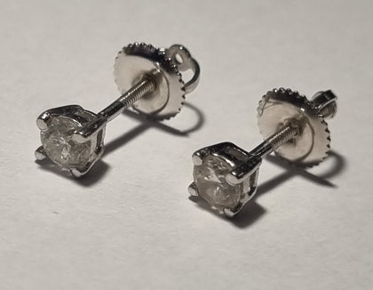 18ct white gold diamond earrings