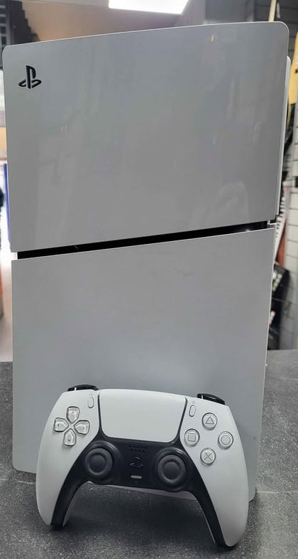 Playstation 5 Slim Console, 1TB, White, Unboxed With Controller
