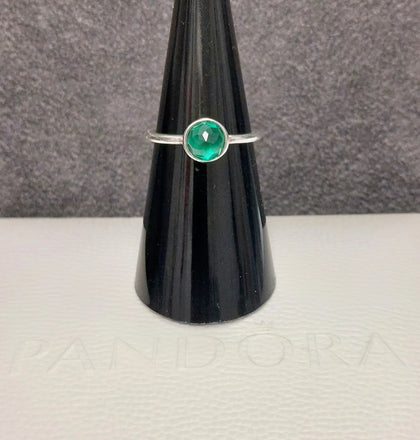 Genuine Pandora May (Birthstone) Droplet Ring- Size 50 -  RETIRED