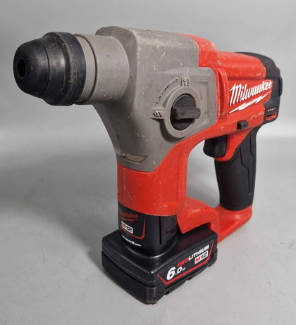 Milwaukee Brushless 12v M12CH SDS Hammer Drill with 6.0AH m12 lithium battery