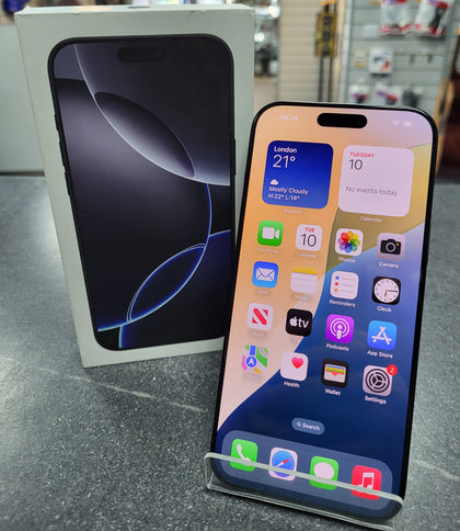 Apple iPhone 16 Pro Max 1TB Black Titanium, Unlocked. Boxed