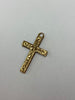 9CT GOLD CROSS PENDANT LEIGH STORE