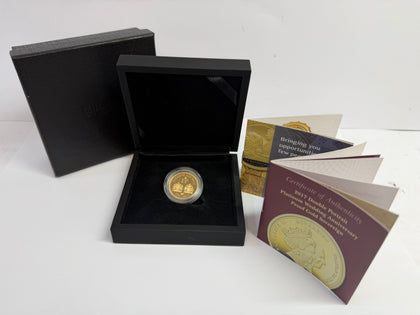 22CT 2017 Double Portrait Platinum Wedding Anniversary Full Sovereign