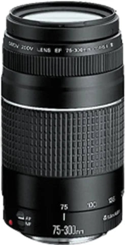 Canon EF 75-300mm f/4-5.6 III Black Lens