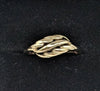 375 HALLMARKED 9CT, YELLOW GOLD, Gold Bypass Weave Ring, Size M, 1.81 Grams, Boxed