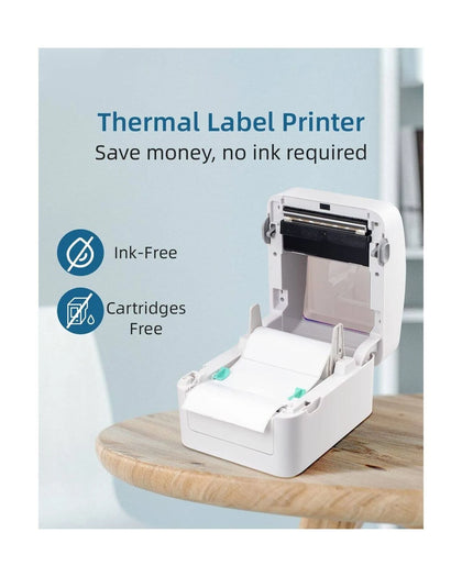 Vretti Bluetooth Thermal Label Printer, Wireless Shipping Label Printer For Small Business & Packages, 4x6 Label Printer Compatible with