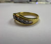 18CT GOLD DIAMOND WISHBONE RING SIZE I LEYLAND STORE