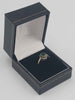 (9K Hallmarked&Tested), Gold Ring With Green Stone, 2.2g, Size K