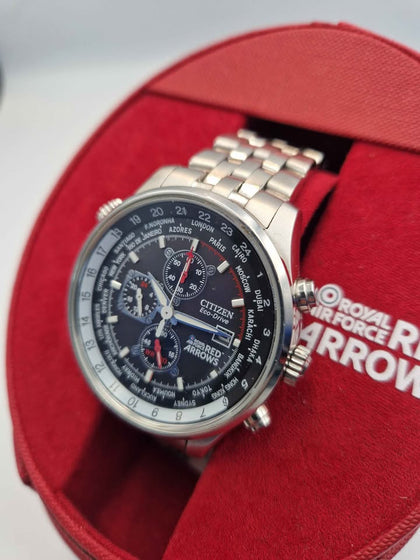 Citizen Eco-Drive B612 Red Arrows Limited Edition Chronograph Watch - Boxed With Extra Links