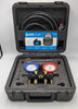 Javac Edge Refrigeration Manifold Gauge Set 4V Multi Gas, With Carry Case