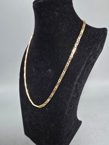 14ct GOLD NECKLACE 585 21.7G 18'' IN LENGTH 14ct EARRINGS  585 4.4G