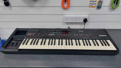** collection only ** Ensoniq SD-1 synthesiser keyboard with power cable needs speakers no marks ref photos
