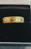 22ct Yellow Gold Patterned Band - Size Q - 4.28g