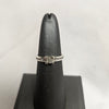 9ct White Gold Diamond Ring - Size L/M