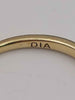 9ct yellow gold engagement ring with small stone size k Boxed 1.31g full hallmarked
