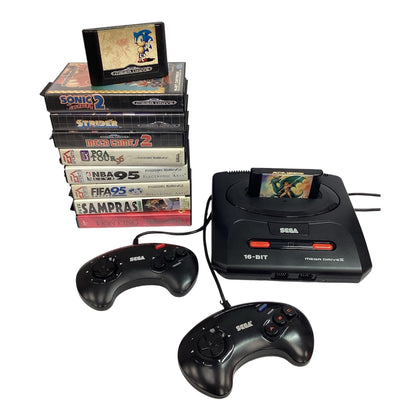 sega mega drive + 10 games