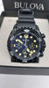 Bulova Sea King 98B243 Bulky Divers Style Quartz Watch - Chronograph - Boxed With Rubber Strap