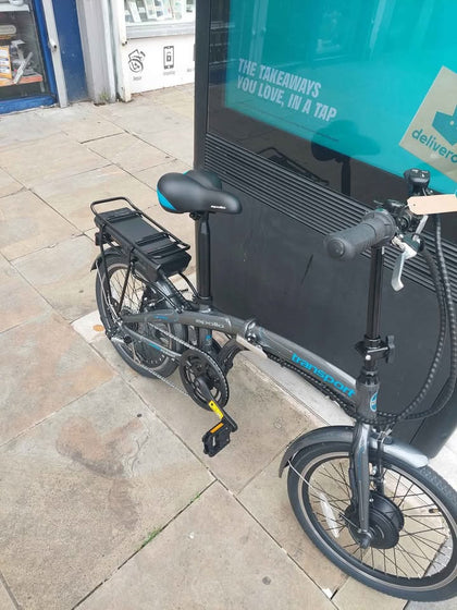 Apollo Transport Electric Folding Grey Bike - 20