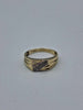 9ct Yellow Gold CZ Enternty Ring - 3.30 Grams - Size Z