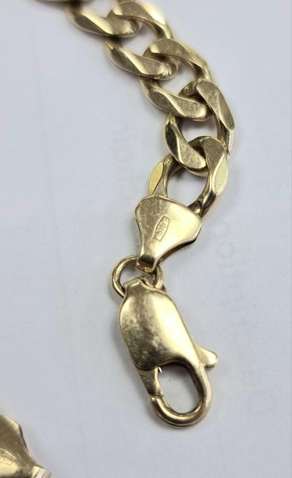 9ct Gold Curb Bracelet 9