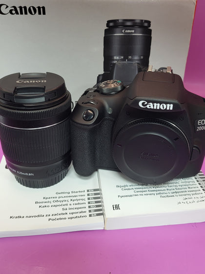 Canon EOS 2000D Black + EFS 18-55mm IS STM Kit - Boxednon EOS
