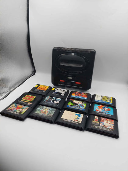 Sega Mega Drive II Console, Unboxed, With Two Pads And 12 Games (Genesis/ Mega Drive/Mega Drive II)