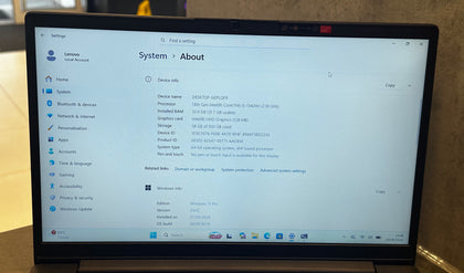 Lenovo V14 G5 IRL 83GU Intel Core i5-13420H 32GB RAM 1TB SSD Battery Cycle 01