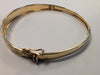 9ct Gold Patterned Bangle