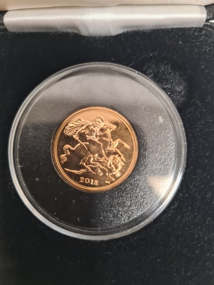 2018 22ct Queen Elizabeth II full Sovereign