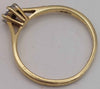 9ct yellow gold engagement ring with small stone size k Boxed 1.31g full hallmarked