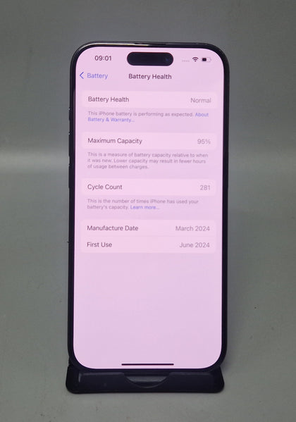 Apple iPhone 15 Pro 128GB Blue Titanium, Unlocked