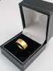 18ct Yellow Gold Patterned Wedding Band Ring - 3.49 Grams - Size O