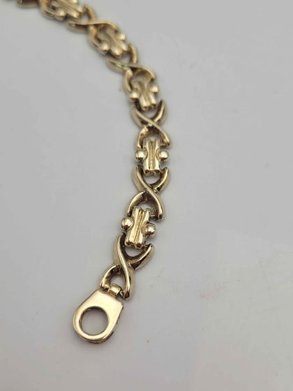 9ct Yellow Gold Fancy Link Bracelet - 7.5