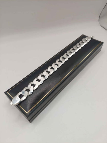 ***BRAND NEW***(925 Hallmarked&Tested), 47.5G Silver Chain Bracelet, 8