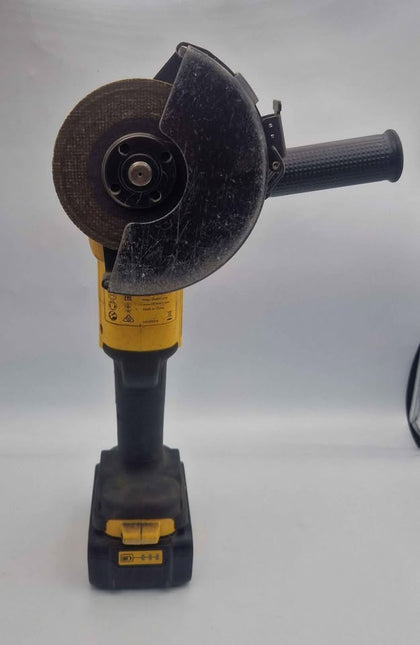 Dewalt DCG407 Cordless 18V Grinder - Includes 4.0Ah Battery *No Charger* - Unboxed