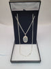 BRANDNEW SILVER CHAIN AND LOCKET  9.25 , WEIGHT 18.4G, LENGHT26"