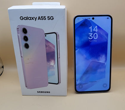 Samsung Galaxy A55 5G Dual Sim 8GB+128GB Awesome Lilac - Unlocked - Boxed