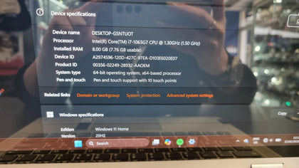 Lenovo 14”  Ideapad  Flex 5, i7 10thgen, 8gb, 512gbssd