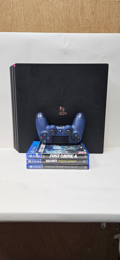 Sony PlayStation 4 Pro 1TB with Pad with 3 games
