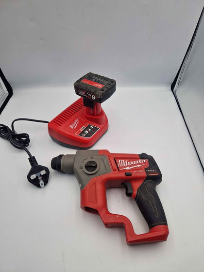 **DEAL** Milwaukee 12V M12CH Cordless SDS Hammer Drill With 6ah Batt & Charger