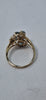 9ct Yellow Gold Ladies Cluster Ring With Ultra Marine Stones - Size L - 2.7 Grams