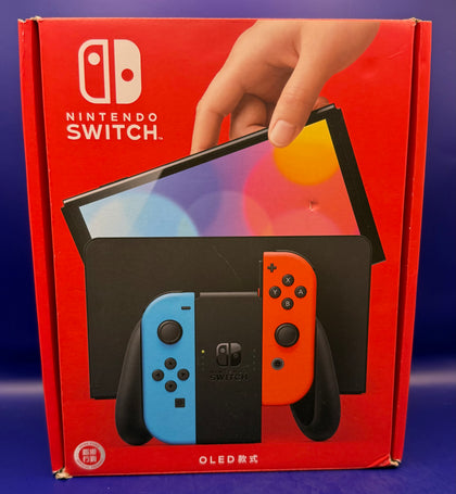Nintendo Switch Console 64GB OLED Neon Red / Blue  Boxed - Chesterfield