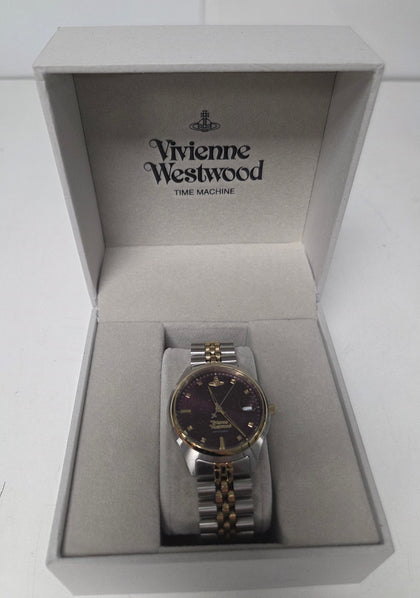 Vivienne Westwood Camberwell 37mm Stainless Steel and Yellow Gold Plated Ladies Watch Model vv261bysg